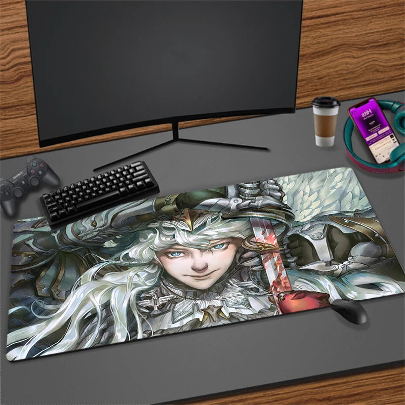 XXL Non-slip Rubber Mouse Mat for Gaming and Office | Extra Large Desk Pad with Stitched Edges