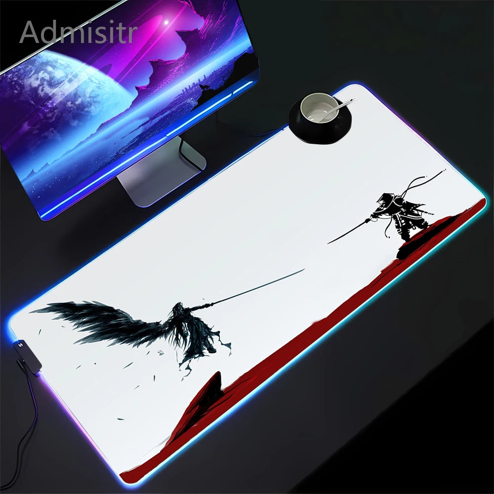 RGB Backlit Gaming Mouse Pad Extra Large Non-Slip Waterproof LED Desk Mat for PC Laptop Keyboard