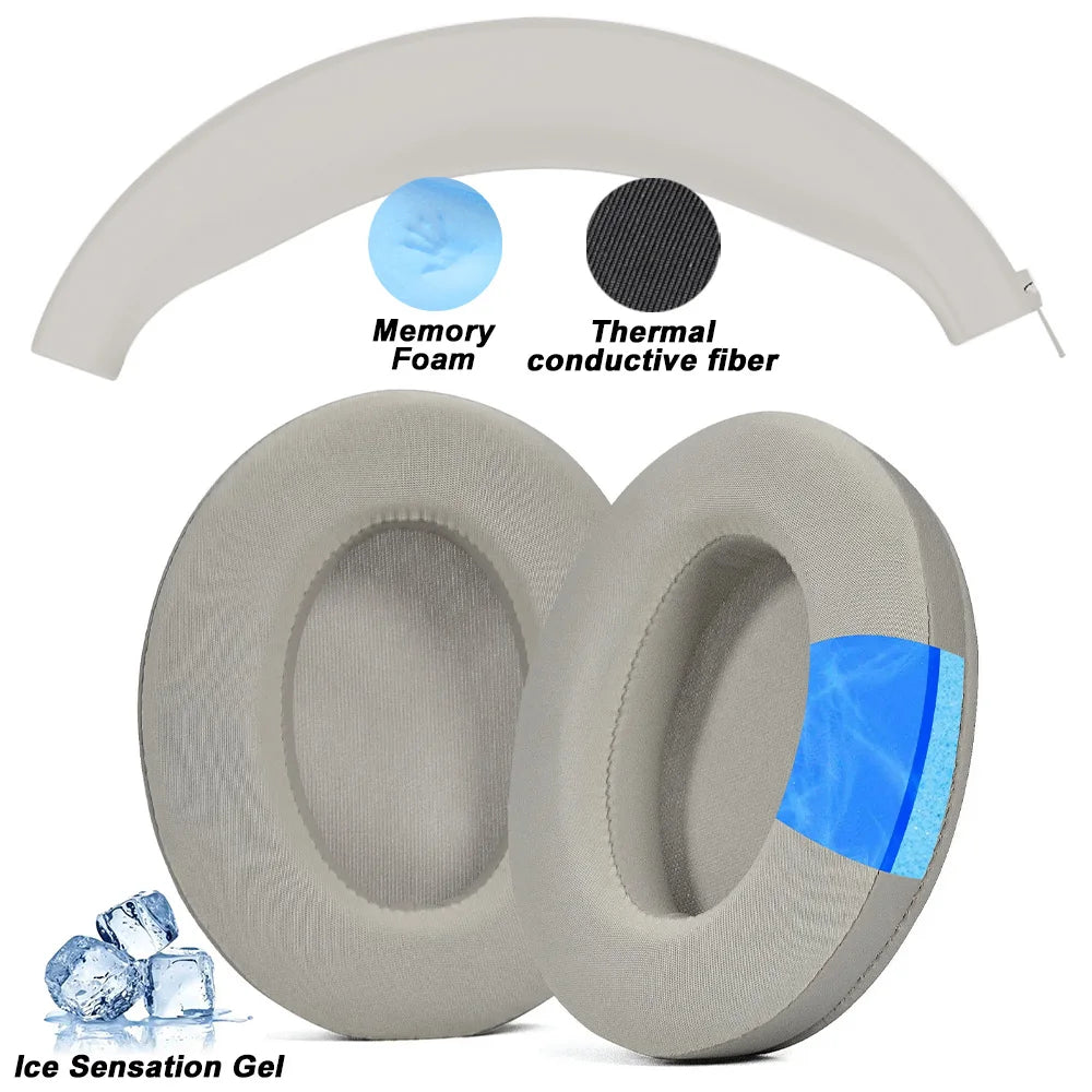 Premium Replacement Memory Foam Protein Leather Earpads Cushions for Over-Ear WH-1000XM3 Headphones