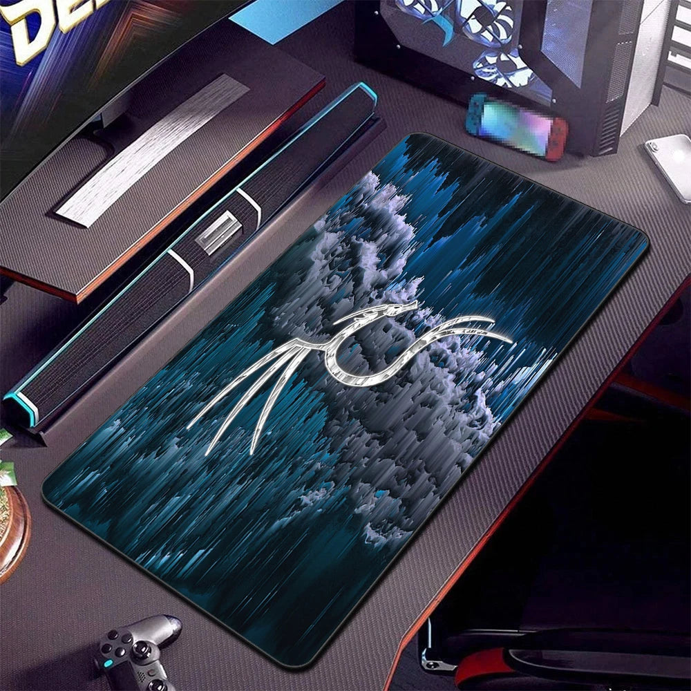 Extra Large Contour Map Gaming Mouse Pad Non-Slip Natural Rubber Desk Mat for Keyboard and Laptop