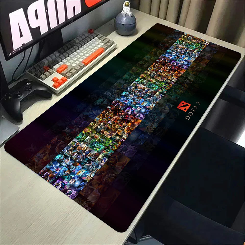 XXL Non-slip Rubber Gaming Mouse Pad with Stitched Edges for Desk and Keyboard 90x40cm