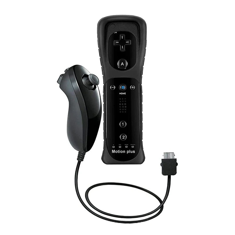 Wireless Game Controller and Nunchuck Set with Motion Sensing for Wii and Wii U Consoles