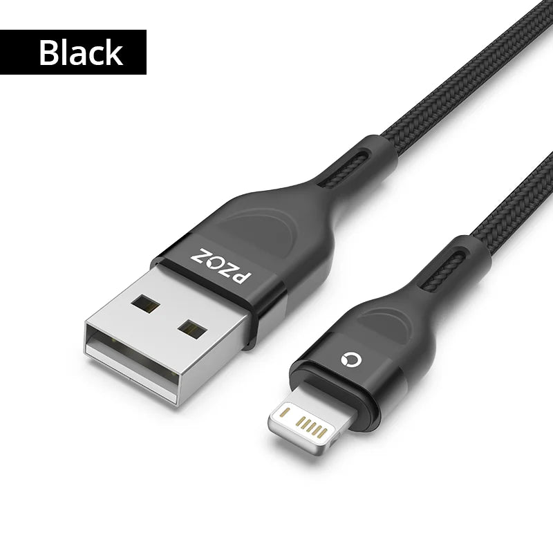 Fast Charging Braided USB A Cable for iPhone and iPad – 2m 3m Durable Cable for Apple Devices