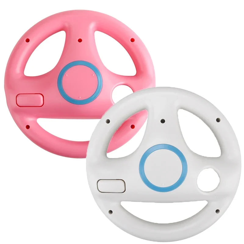 Game Racing Steering Wheel Accessories Compatible with Wii and Switch Console Controllers