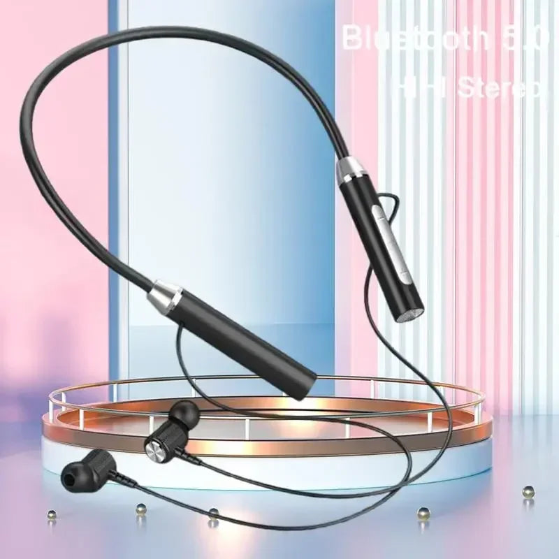 K58 Wireless Bluetooth 5.3 Neckband Earphones with Mic, LED Display, and Noise Cancelling