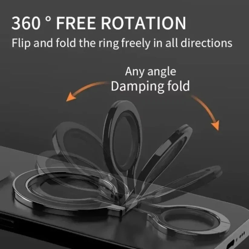 Magnetic Finger Ring Phone Holder Stand for iPhone with 360 Degree Adjustable Grip
