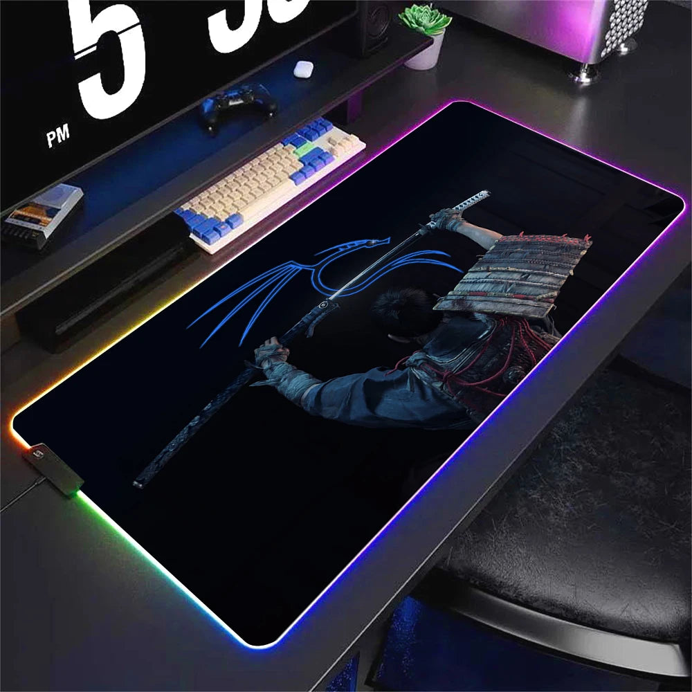 RGB LED Gaming Mouse Pad XXL Large Waterproof Desk Mat with Non Slip Base and Soft Surface