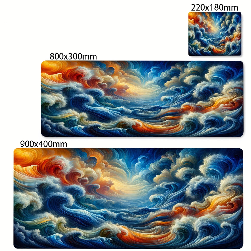 XXL Extended Anti-Slip Starry Sky Mouse Mat for PC Gaming Desks and Office Keyboards