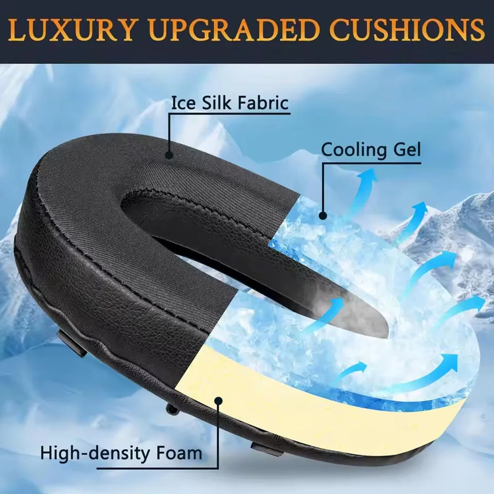 Premium Replacement Memory Foam and Protein Leather Earpads for Sony Over-Ear Headphones