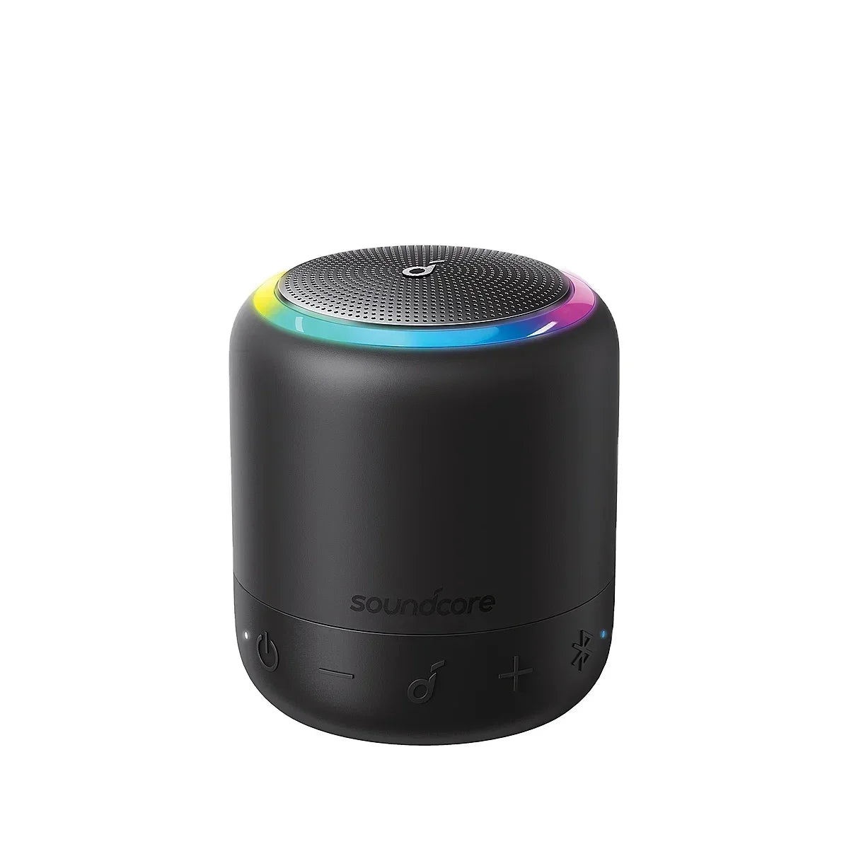 Portable Bluetooth Mini Speaker with Powerful Bass Waterproof Design and LED Lighting