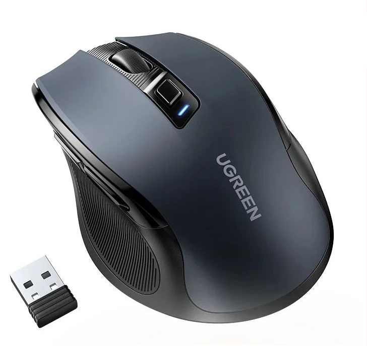 Wireless Ergonomic Mouse 4000 DPI Silent 6 Button 2.4GHz USB Receiver for Laptop MacBook Tablet