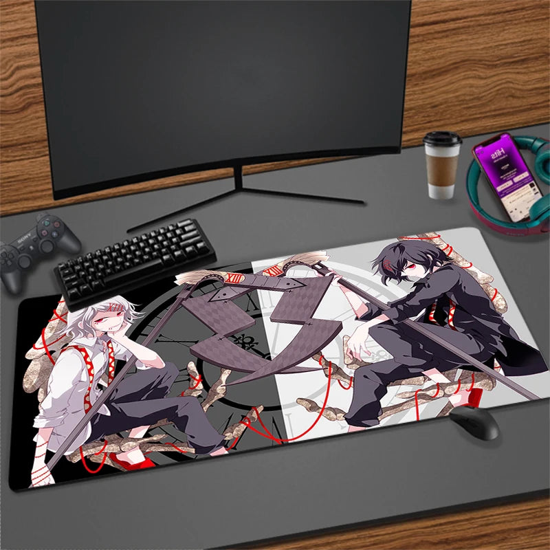 Large Anime Gaming Mouse Pad Non-Slip Rubber Mat for Keyboard and Desk, Multiple Sizes Available