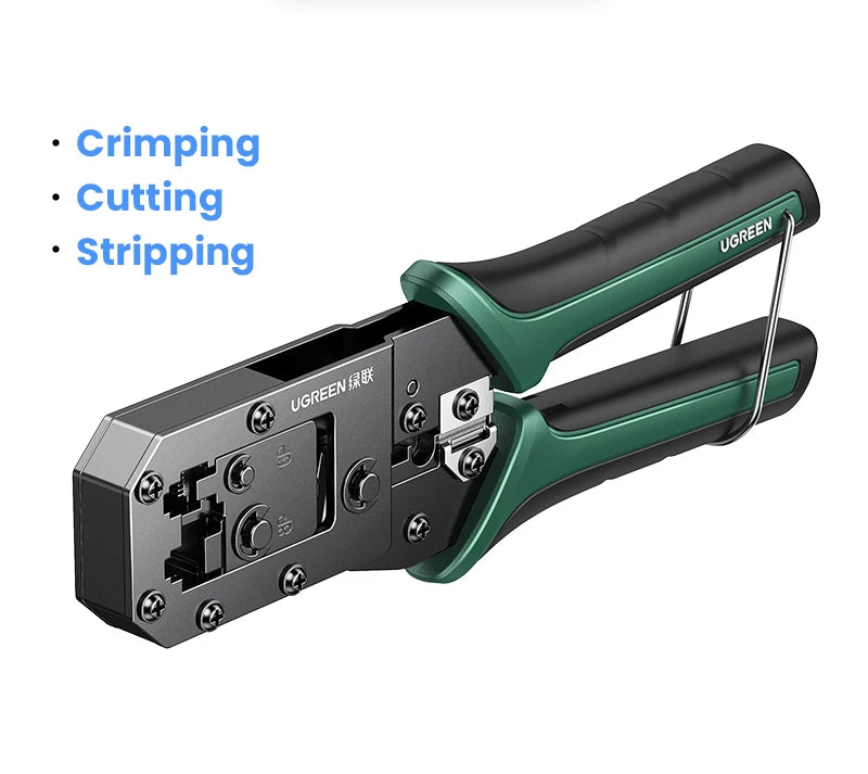 RJ45 Network Cable Crimping Tool for CAT6 CAT7 Ethernet LAN Cutting Stripping Crimper Pliers