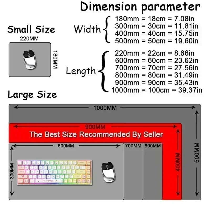 XXL Extended Anti-Slip Starry Sky Mouse Mat for PC Gaming Desks and Office Keyboards