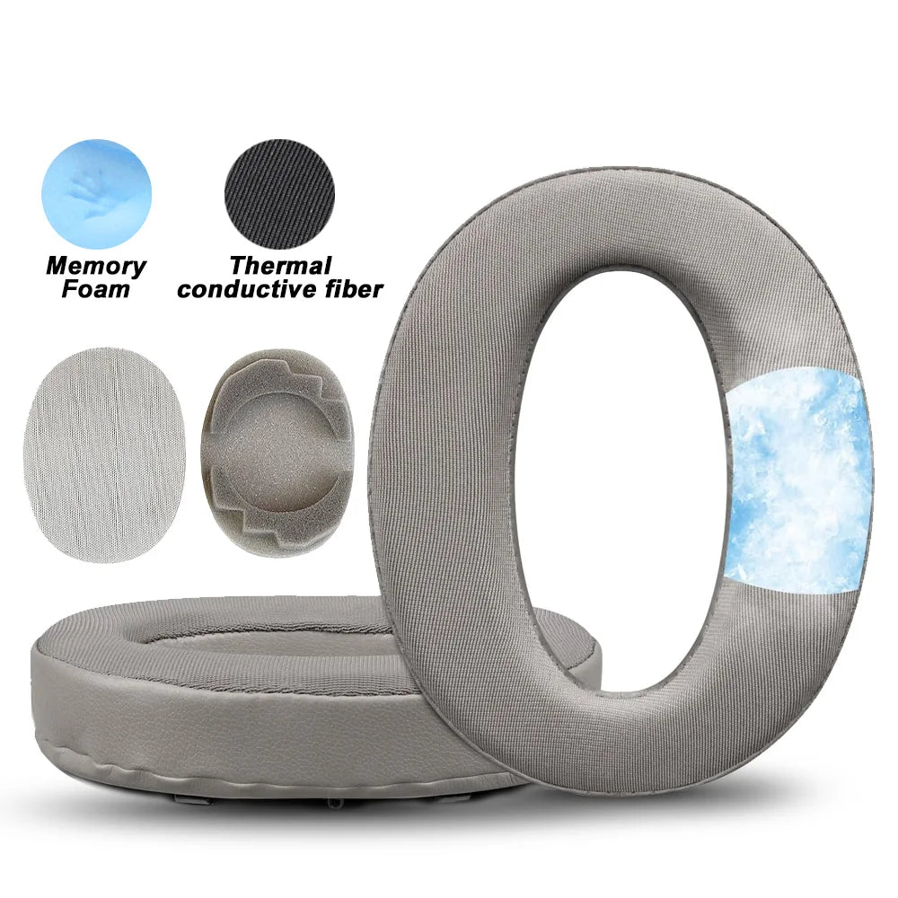 Premium Replacement Memory Foam and Protein Leather Earpads for Sony Over-Ear Headphones