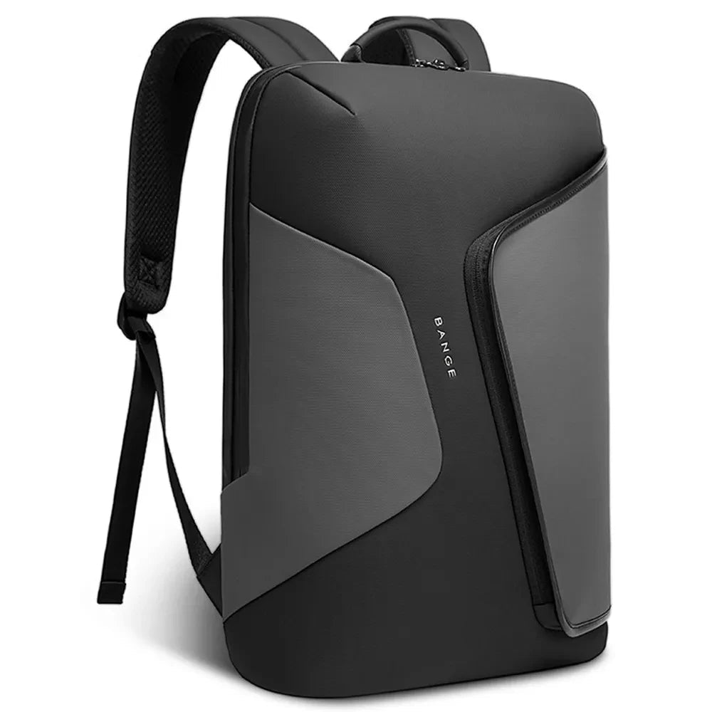 Business Laptop Backpack Water Resistant School Bag with 15.6 Inch Computer Compartment Black Grey