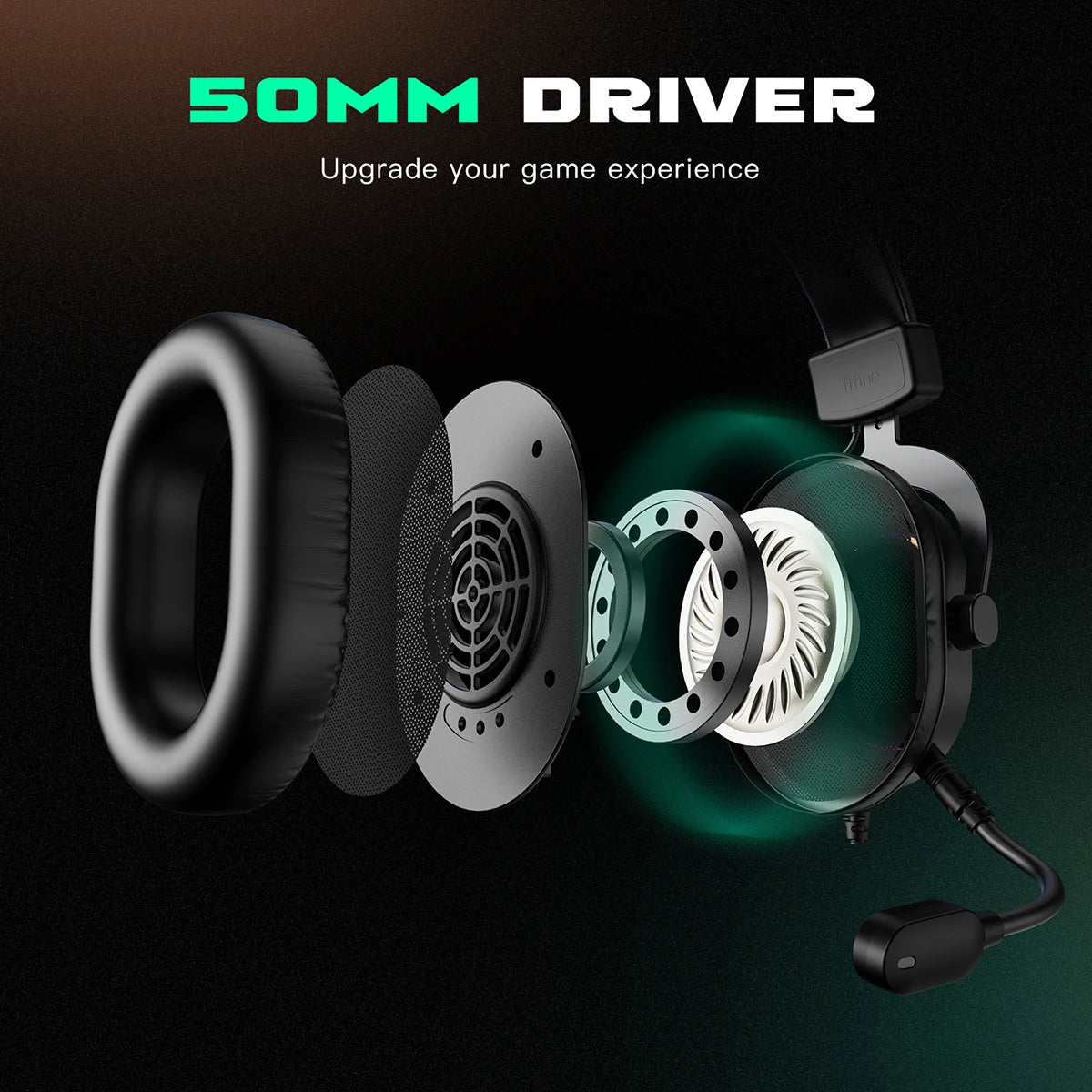 7.1 Surround Sound RGB Gaming Headset with Mic USB Over-Ear Headphones and 3 EQ Modes