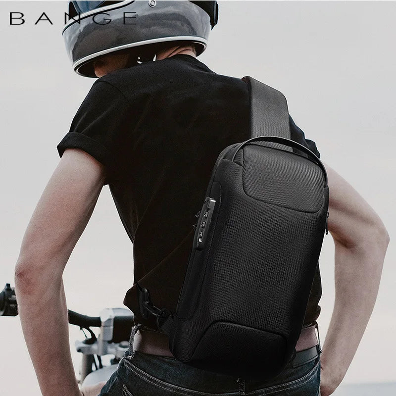 Water Resistant Crossbody Chest Bag for Men and Women with USB Charging Anti-Theft Travel Design