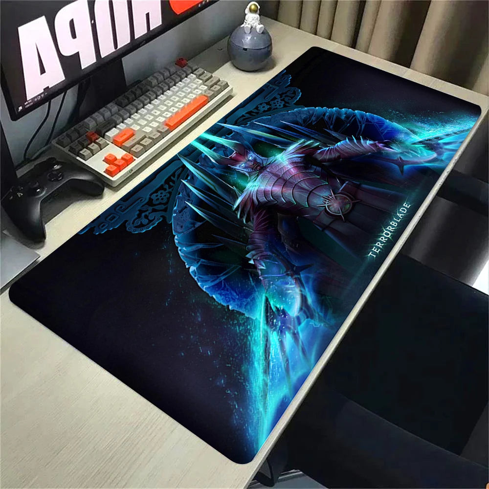 XXL Non-slip Rubber Gaming Mouse Pad with Stitched Edges for Desk and Keyboard 90x40cm