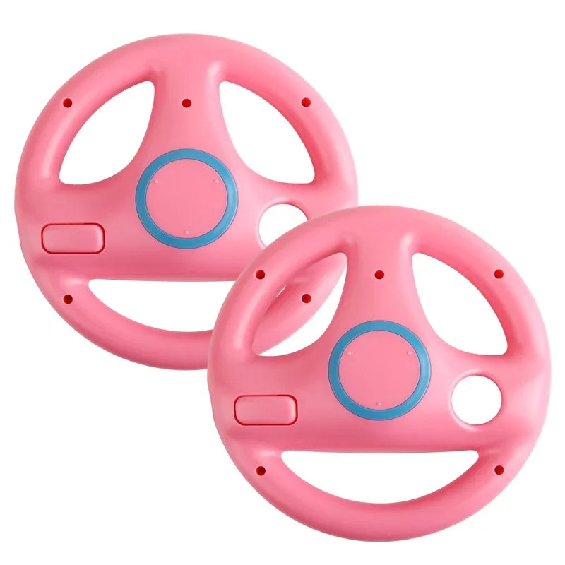 Game Racing Steering Wheel Accessories Compatible with Wii and Switch Console Controllers