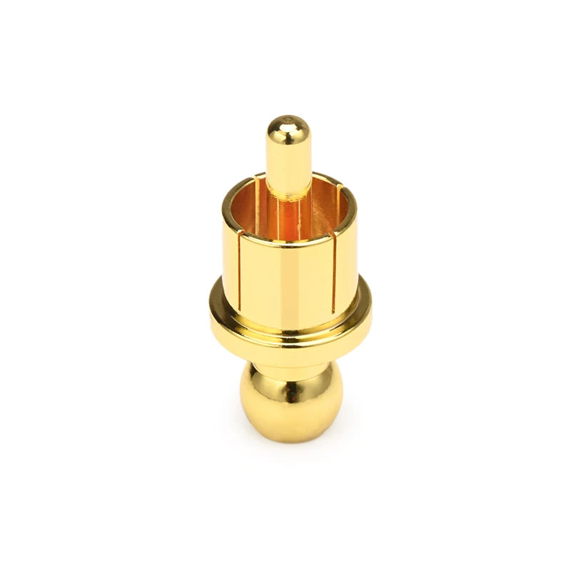 Premium Gold and Silver RCA Protector Caps with Pure Copper Noise Shielding Dust Covers