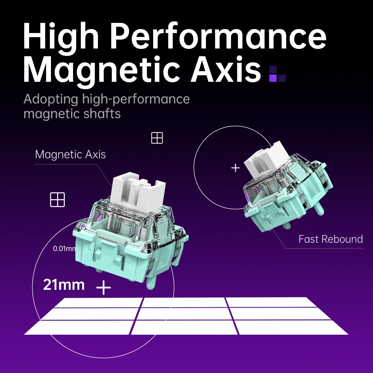 68 Percent Magnetic Switch Mechanical Gaming Keyboard with Rapid Trigger and 8K Polling Rate
