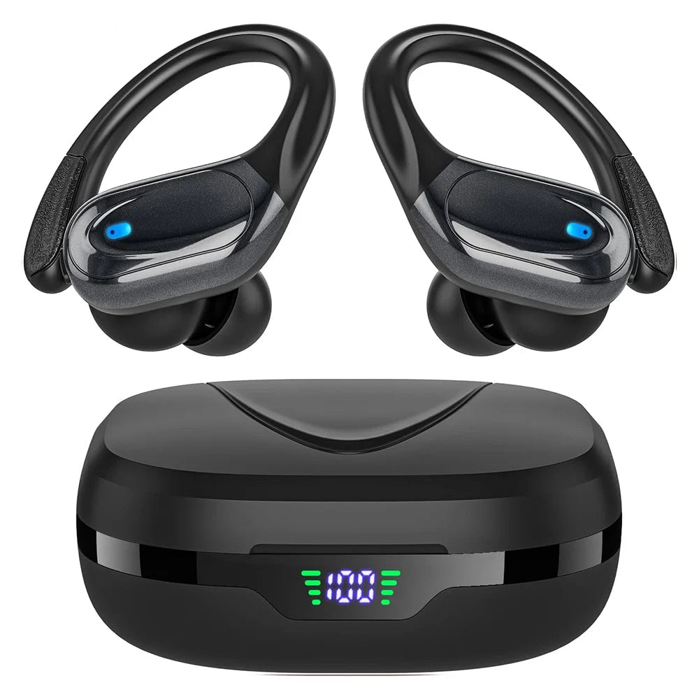 Wireless Bluetooth 5.3 Sport Earbuds with AI Noise Reduction and IPX7 Waterproof Design