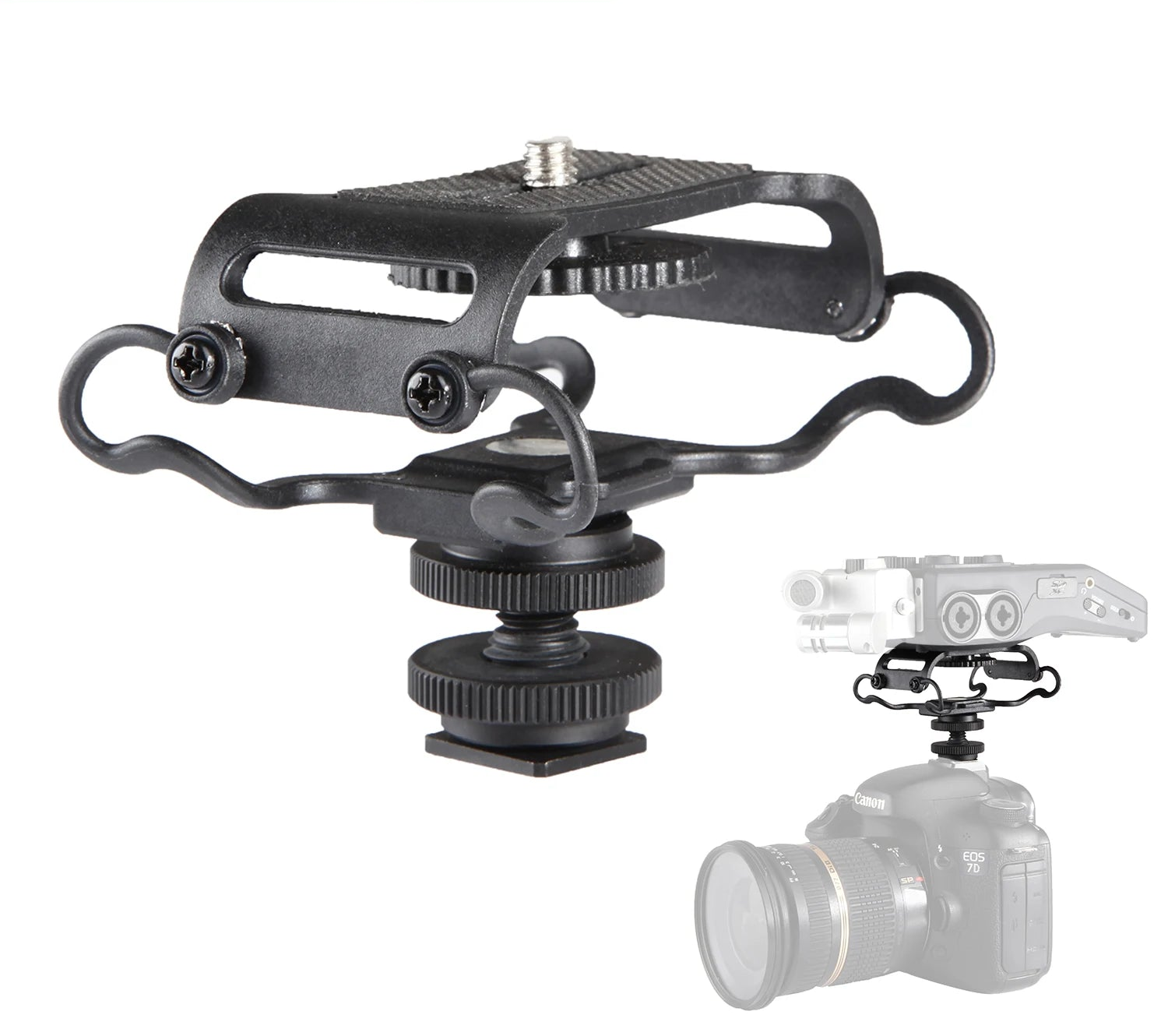 Universal Shock Mount for Portable Audio Recorders Zoom H Series Sony Tascam Olympus Vibration Isolation