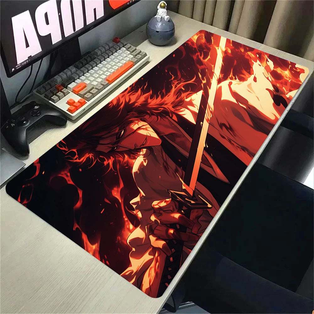 Large Extended Gaming Mouse Pad with Anti-Slip Rubber Base and Stitched Edges for Desk Setup