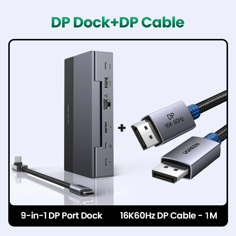 USB C Gaming Dock with 4K HDMI Display, Gigabit Ethernet, 100W PD and 10Gbps Data Ports
