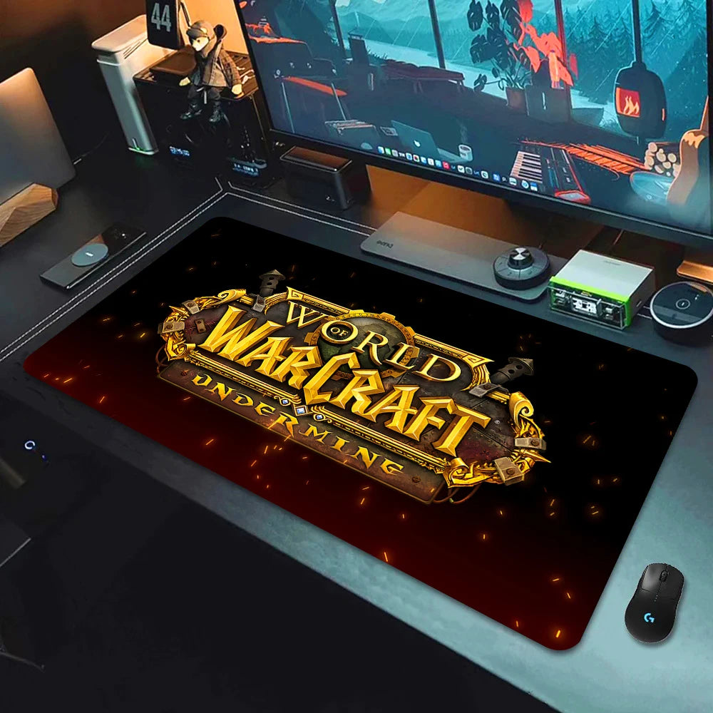 Extended Non-slip Gaming Mouse Mat with Wrist Support for Desk and Keyboard, Multiple Sizes Available