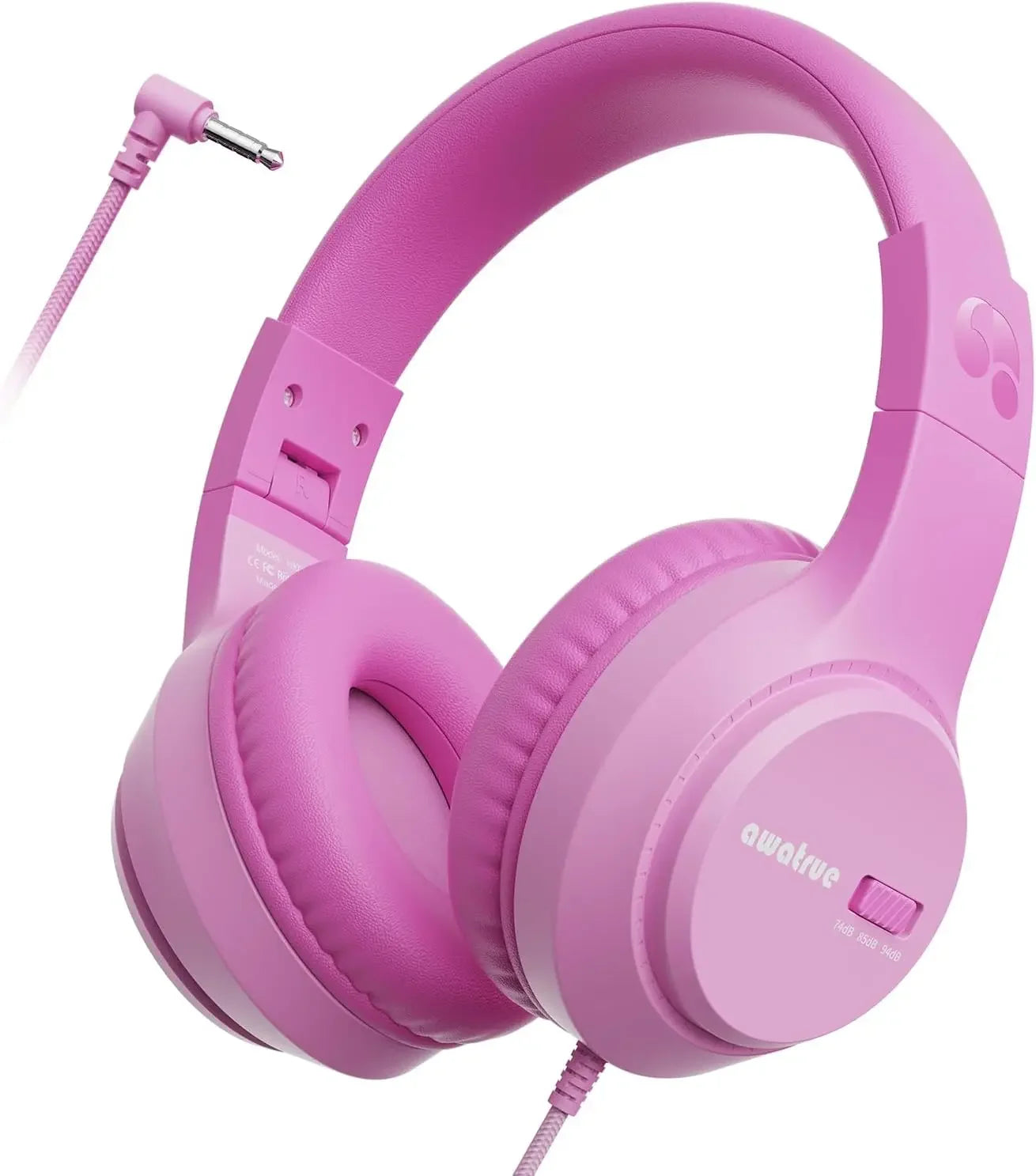 Children’s Wired Headphones with Microphone and Volume Limiter for Safe and Clear Listening