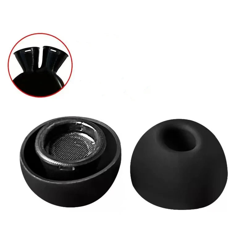 Soft Silicone Ear Tips for Wireless Earphones Replacement Earpads with Secure Fit Design