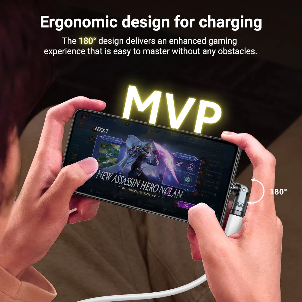9-pin Magnetic USB-C OTG Adapter 240W PD Fast Charging Data Connector for Laptop and iPhone