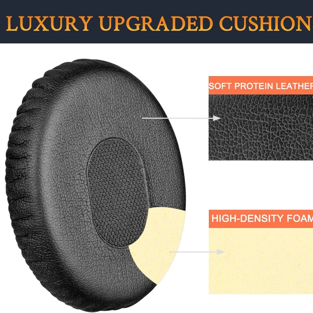 Premium Protein Leather Memory Foam Replacement Earpads Compatible with Bose QC3 OE OE1 Headphones