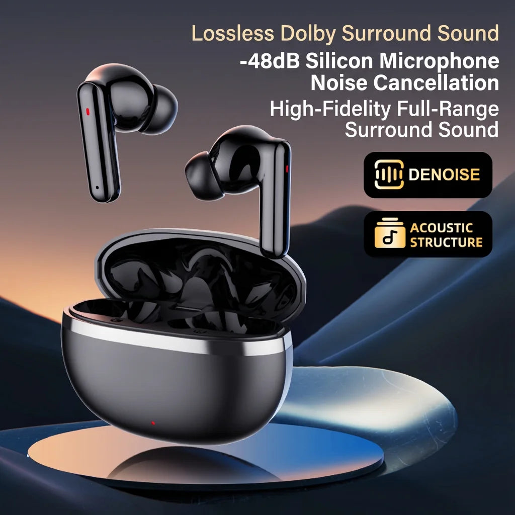 True Wireless Bluetooth TWS Earbuds Lightweight Sports Headphones Comfort Fit Enhanced Sound