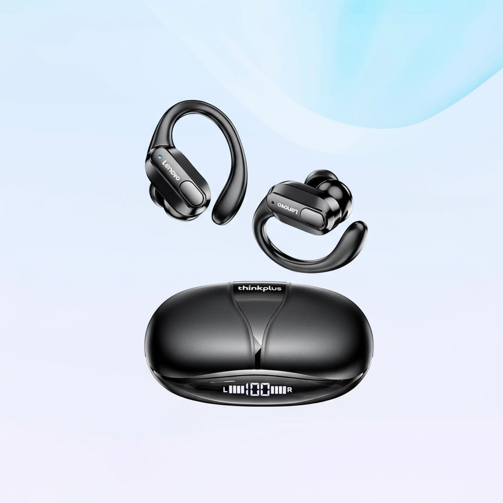 ERAZER XT80 Bluetooth 5.3 Earphones with Mic, Earhooks, Waterproof Sports Headphones