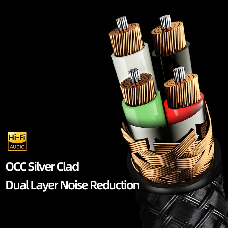 Premium OCC Single Crystal Copper HiFi USB Audio Cable for DAC and Computer Audio
