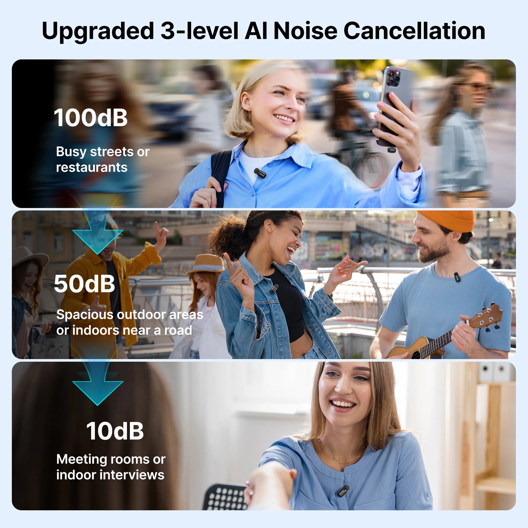 Mini Wireless Lavalier Microphone for iPhone 15 16 Android USB-C Live Streaming Vlogging Audio