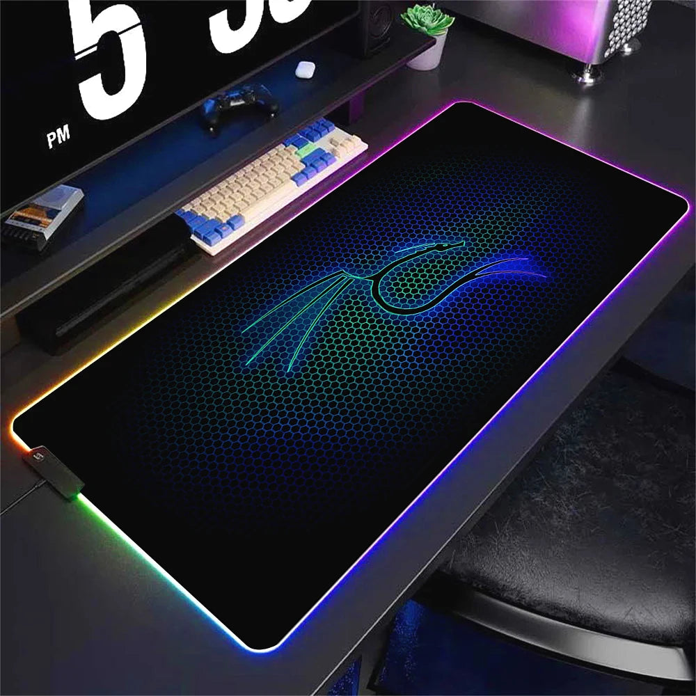 RGB LED Gaming Mouse Pad XXL Large Waterproof Desk Mat with Non Slip Base and Soft Surface