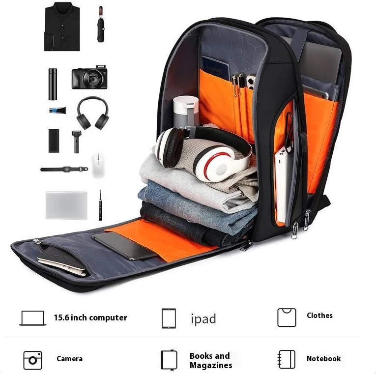 Large Capacity Water Resistant Anti-Theft Business Laptop Backpack with USB and Password Lock