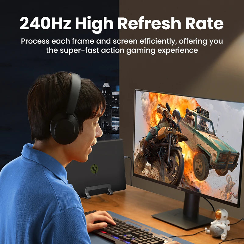 USB-C to HDMI 2.1 Cable up to 4K at 120Hz Support for Monitors TVs Laptops Tablets