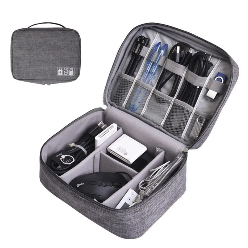 Water Resistant Travel Organiser for Electronics Accessories Cables Mouse Power Bank Large Capacity