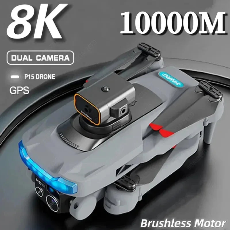 Professional 8K Dual Camera GPS Drone with 5G FPV, Optical Flow and Brushless Motor