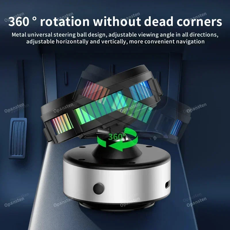 Magnetic Car Dashboard Mount Wireless Charger with 360 Degree Cooling for Magsafe Phones