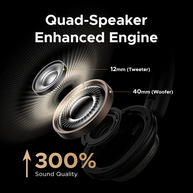 Studio Pro Wireless Headphones with 48dB ANC, LDAC Hi-Res Audio, and 120-Hour Battery