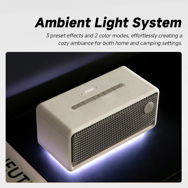 Portable Bluetooth Speaker with 36W Output IP66 Waterproof Design and Long Battery Life