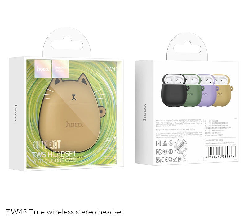 Portable Mini True Wireless Bluetooth Earphones with Charging Case Compact Stereo Music Earbuds Pro