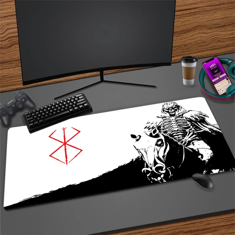 XXL Non-slip Rubber Mouse Mat for Gaming and Office | Extra Large Desk Pad with Stitched Edges