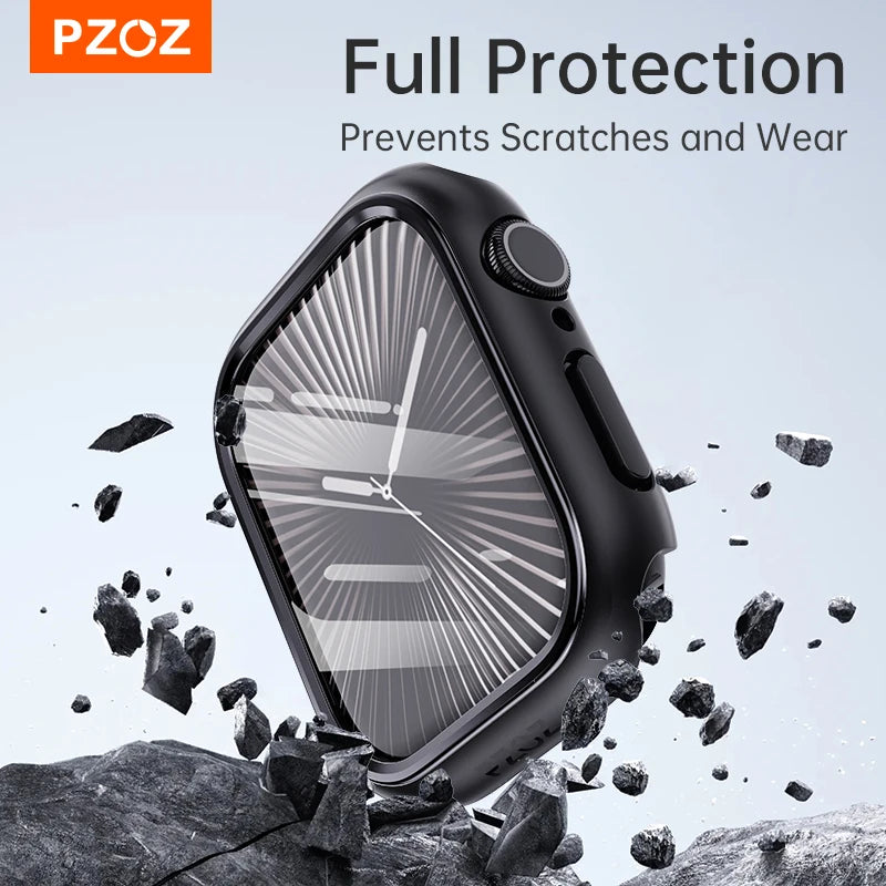Full Coverage Silicone Protective Case Cover for Apple Watch Series 10 sizes 38-46mm